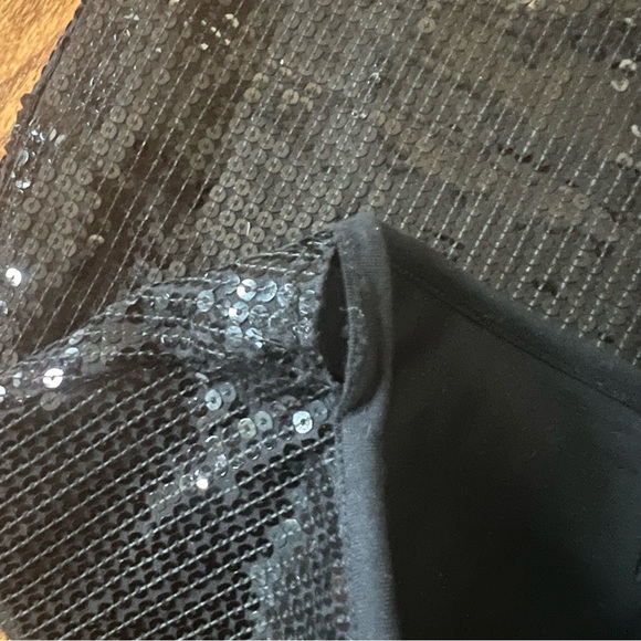 Talula Black Sequin Skirt. - Picture 5 of 8